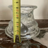 Pair of fruit-shaped glass candlesticks