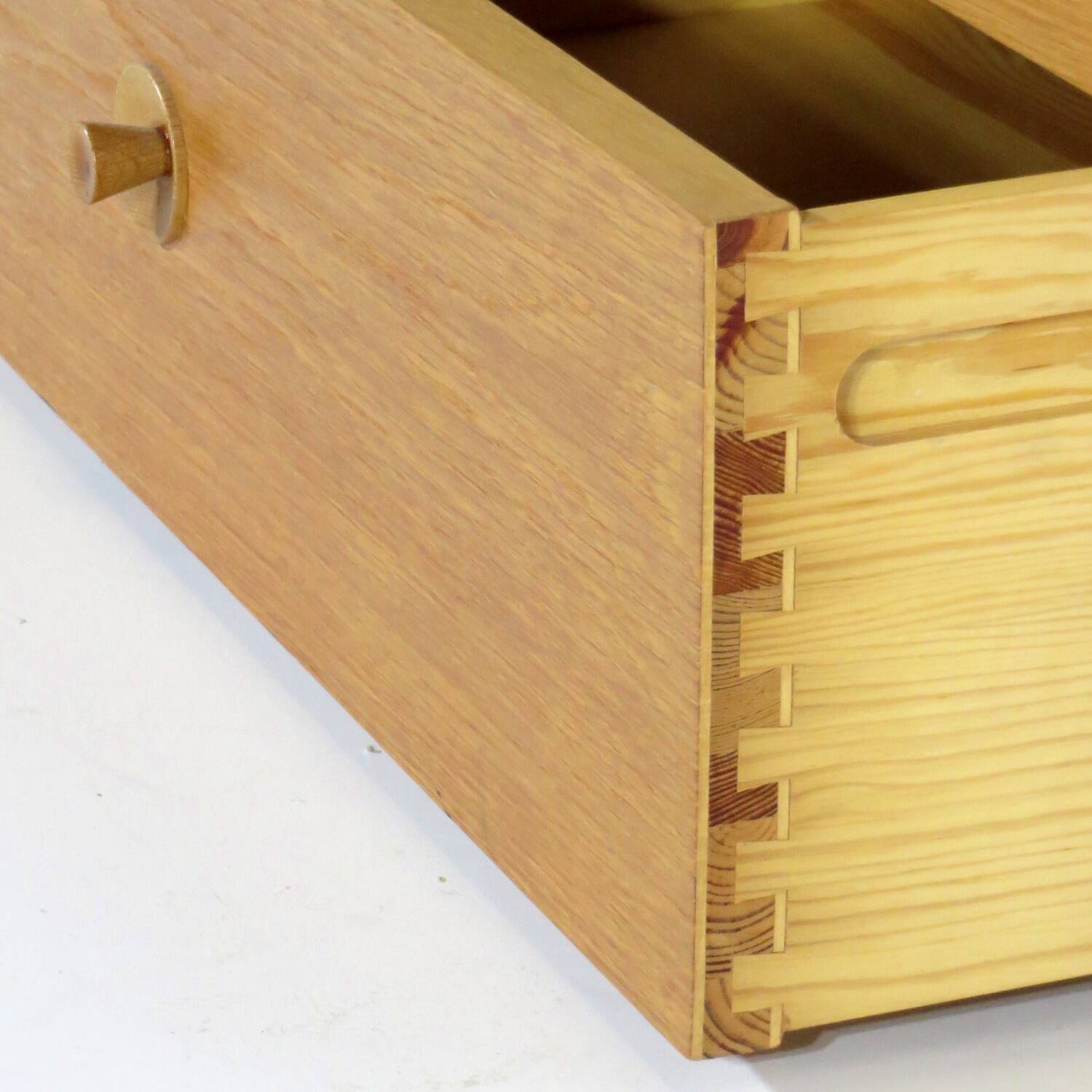 Vintage midcentury chest of drawers bookcase cabinet in oak by Børge Mogensen, 1960s