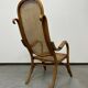 Fauteuil facile n°1 avec siège en rotin par Thonet