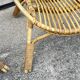 Paire de fauteuils en rotin