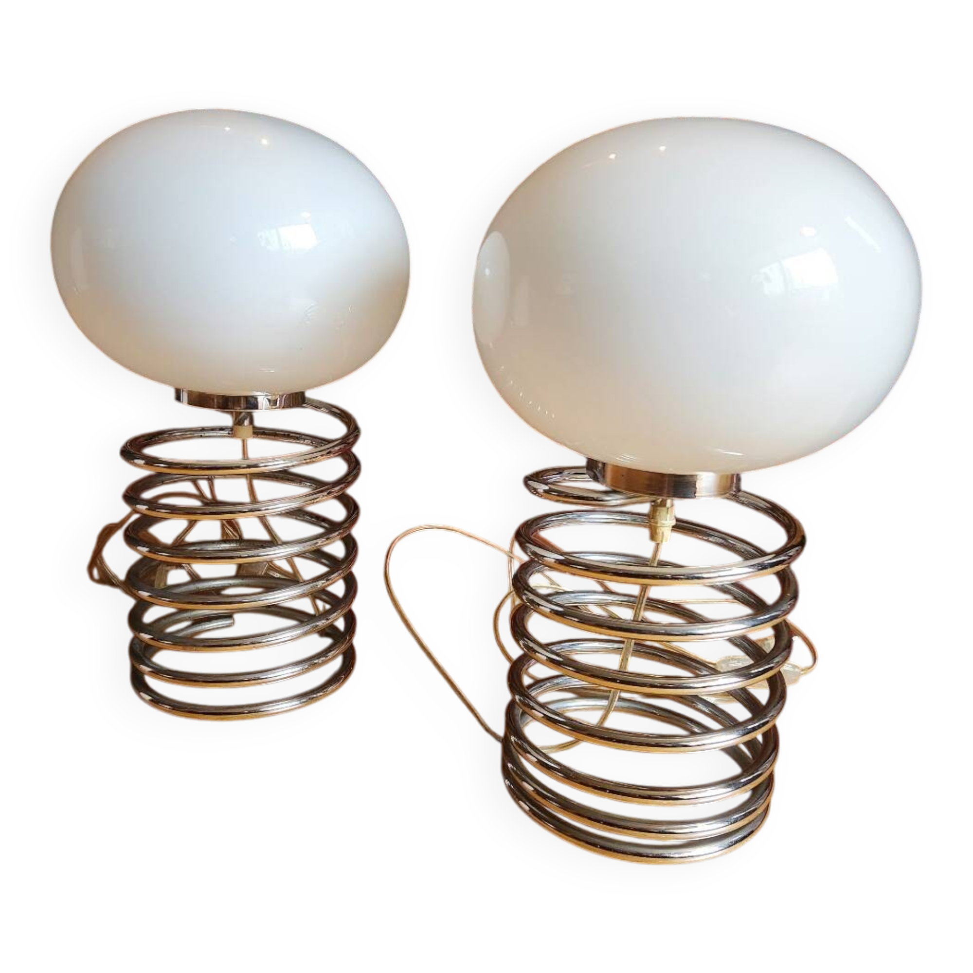 2 "spring" lamps by Ingo Maurer