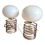 2 "spring" lamps by Ingo Maurer