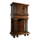 Credenza, carved walnut cabinet from the 17th century Renaissance.