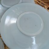 Art Deco blue opaline cups