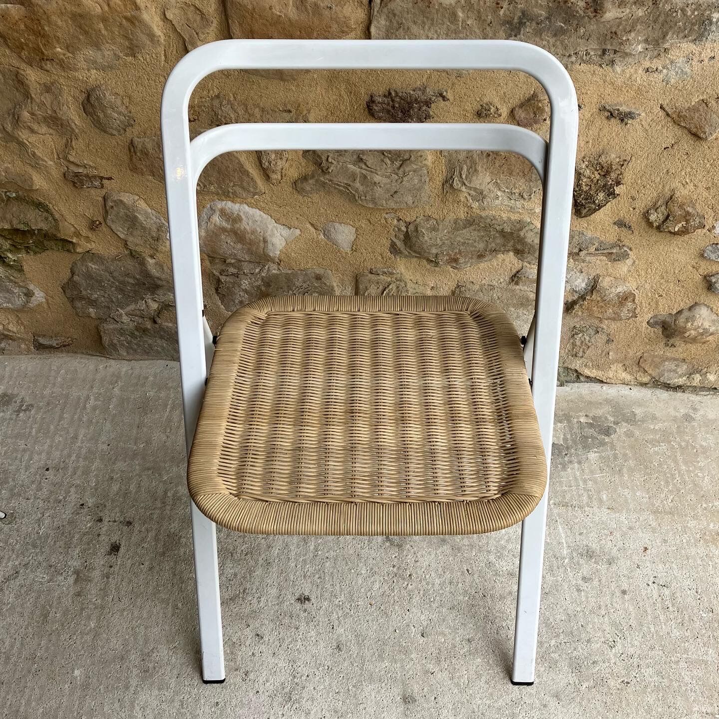 Set of 4 white chairs Giorgio Cattelan