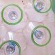 Set of 4 vintage glass ice cream bowls.