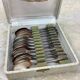 Box of 12 old spoons