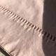 Old linen and cotton sheet dyed in baby pink