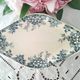 Old butter dish or butter tray in ironstone pottery.
