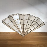 Mother-of-pearl fan sconce