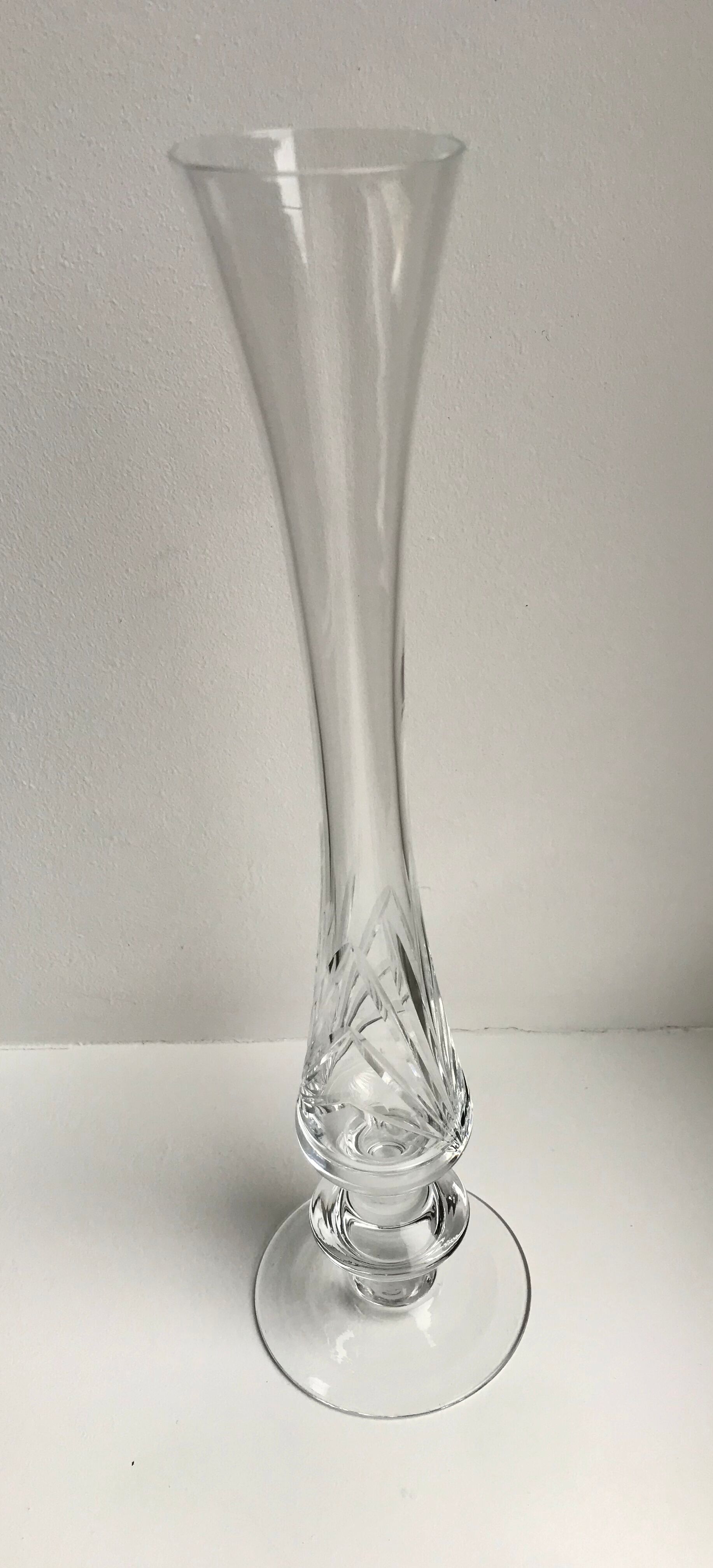 Crystal soliflore vase 50s-60s