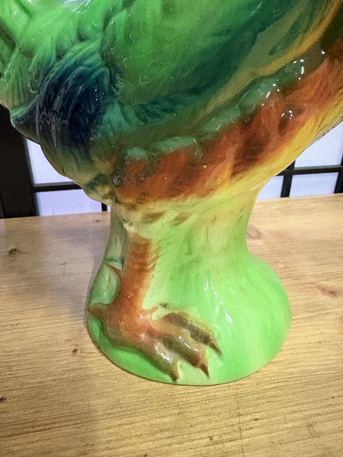 Large enamelled ceramic pitcher – signed B. Gaillard