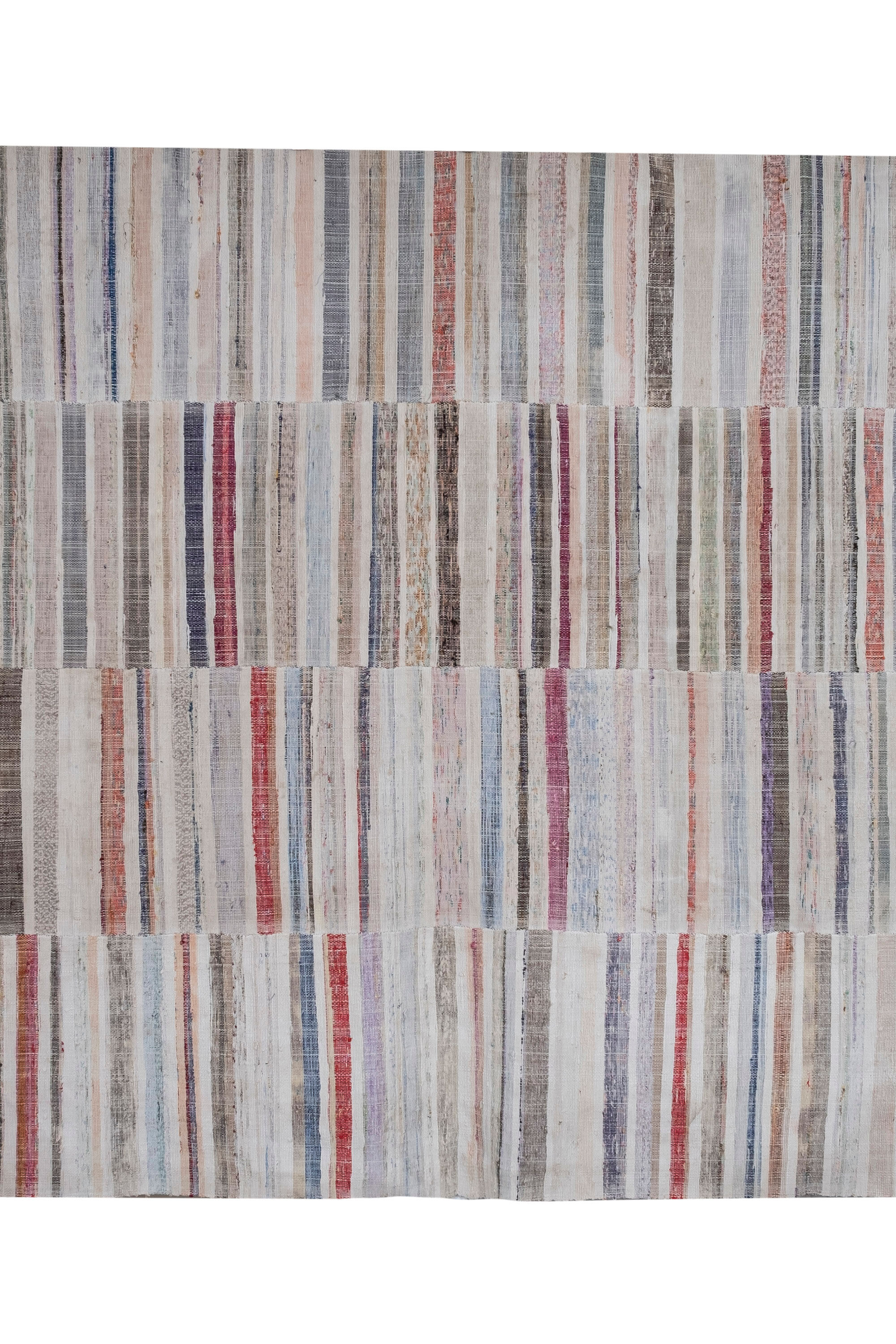 Tapis de chiffon turc années 1970 220 x 420 cm