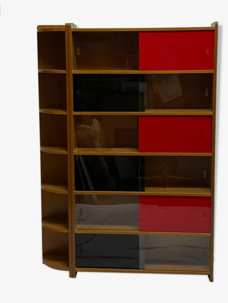 Shelf, glass-fronted bookcase