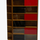 Shelf, glass-fronted bookcase