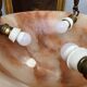 Antique alabaster Art Deco plafonnier chandelier