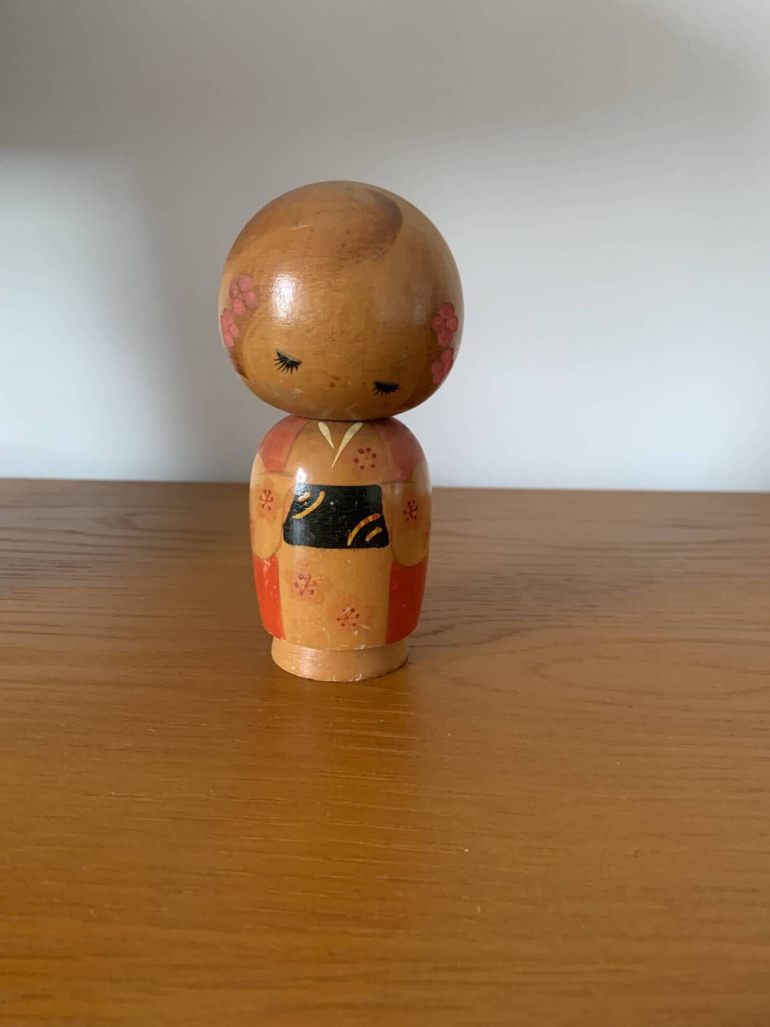 Poupée japonaise Kokeshi - 14 cm - Made in Japan
