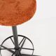 Vintage dark orange stool, Germany, 1960s