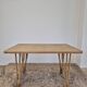 Rattan compass leg dining table, 1950s