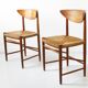 Set of 2 chairs by Peter Hvidt and Orla Mølgaard.