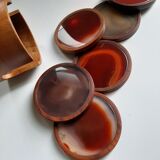 Vintage teak coaster