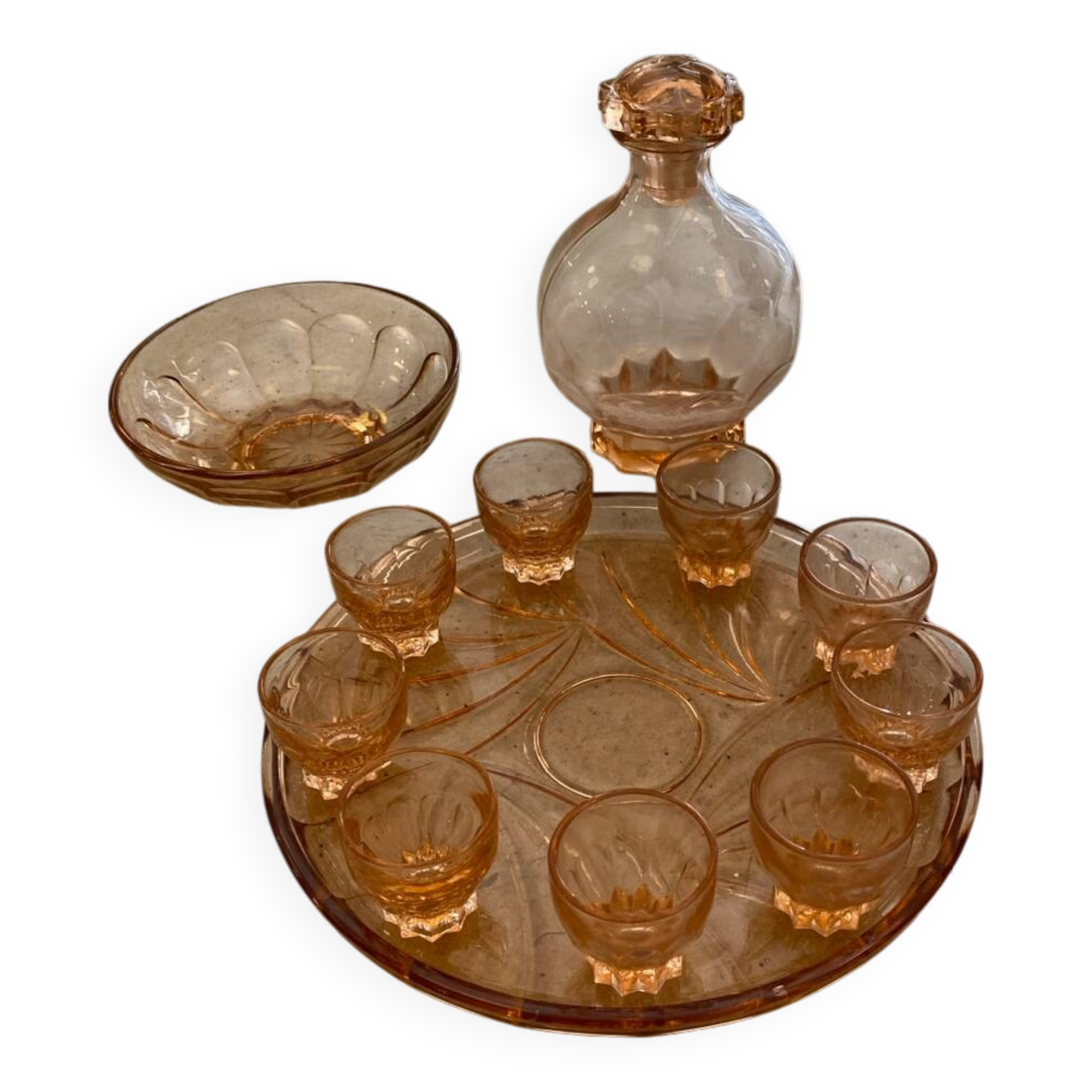 Art Deco liqueur service