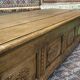 Banc coffre breton en châtaigner et marqueterie XIXème