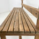 Vintage Wooden Dining Set of Bench & 3 Chairs