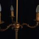 Bronze tripod lamppost