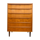 Commode chiffonnier scandinave teck années 60