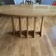 Solid oak dining table, unique creation.