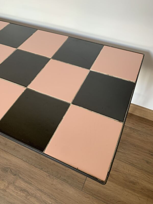 Table basse damier