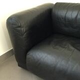 Cini Boeri - Sofa Gradual Lounge Black Leather Knoll/Gavina