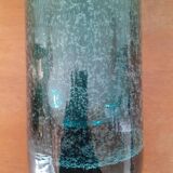 Large blown glass scroll vase - vintage Bendor glassware