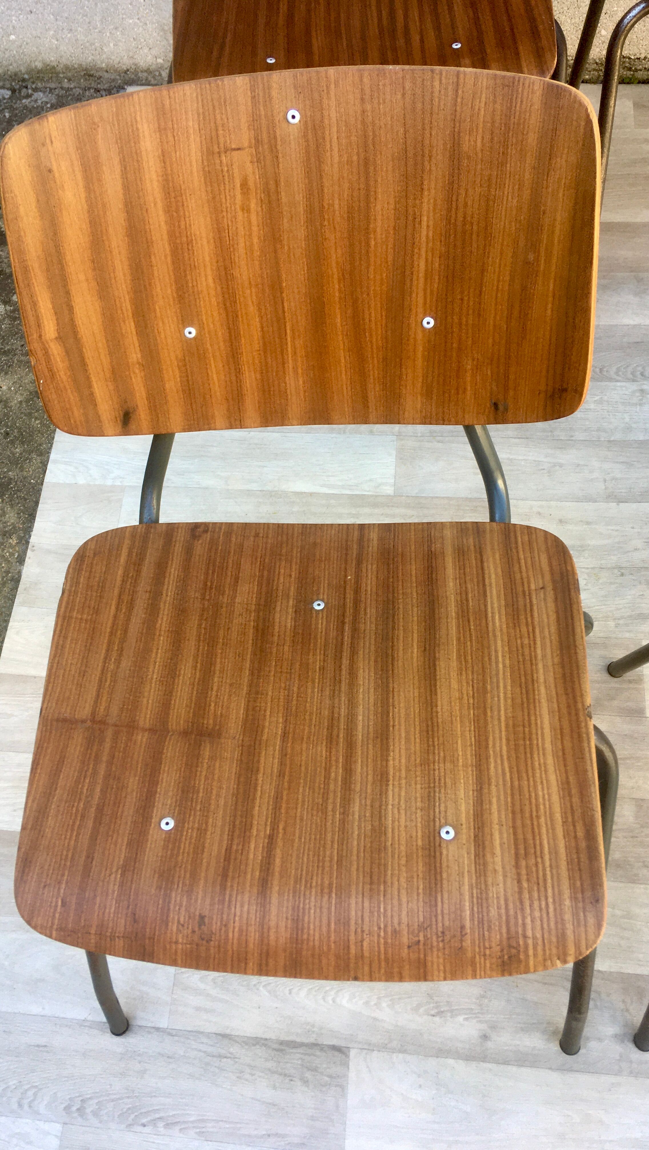 Set of 6 chairs Kho Liang 60s