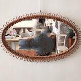 Rattan mirror