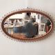 Rattan mirror
