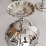 Set of 6 ice cream or sorbet cups, in 18/10 stainless steel, 1970s (ref. 19)