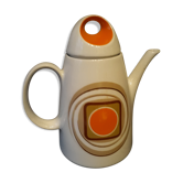 Théière  pop art vintage en porcelaine