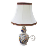 Antique Desvres Style Earthenware Lamp Base