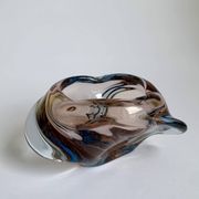 Ashtray Skrdlovice Art Glass, Czech 1960s