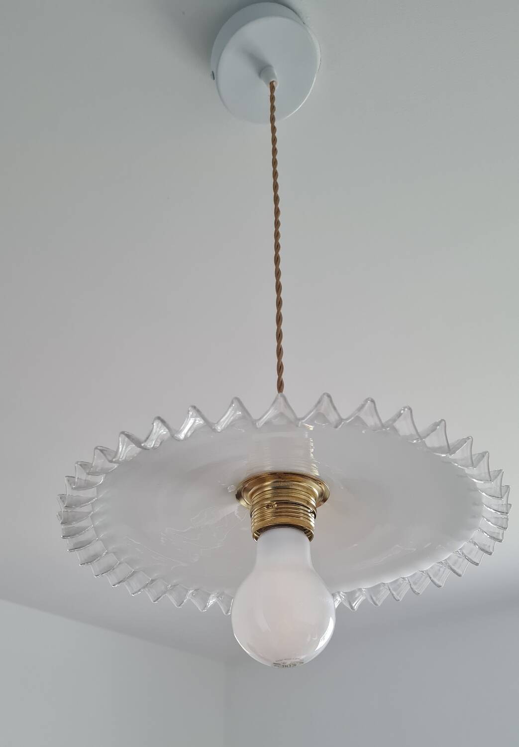 Vintage opaline chandelier