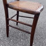 Paire de chaises bistrot cannées