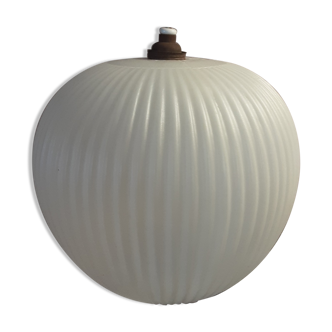 Suspension années 70 plastique blanc