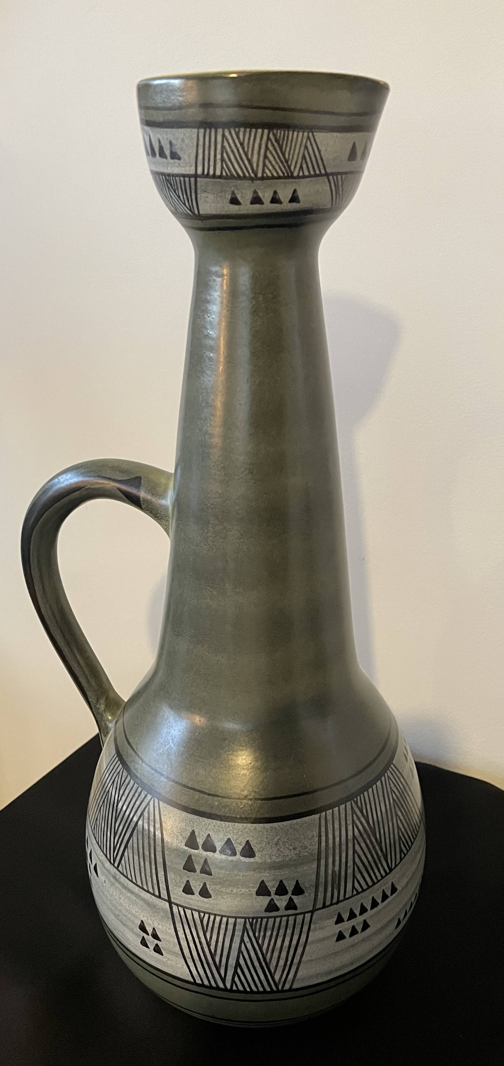 Large Fernand Elchinger vase 48.5 cm