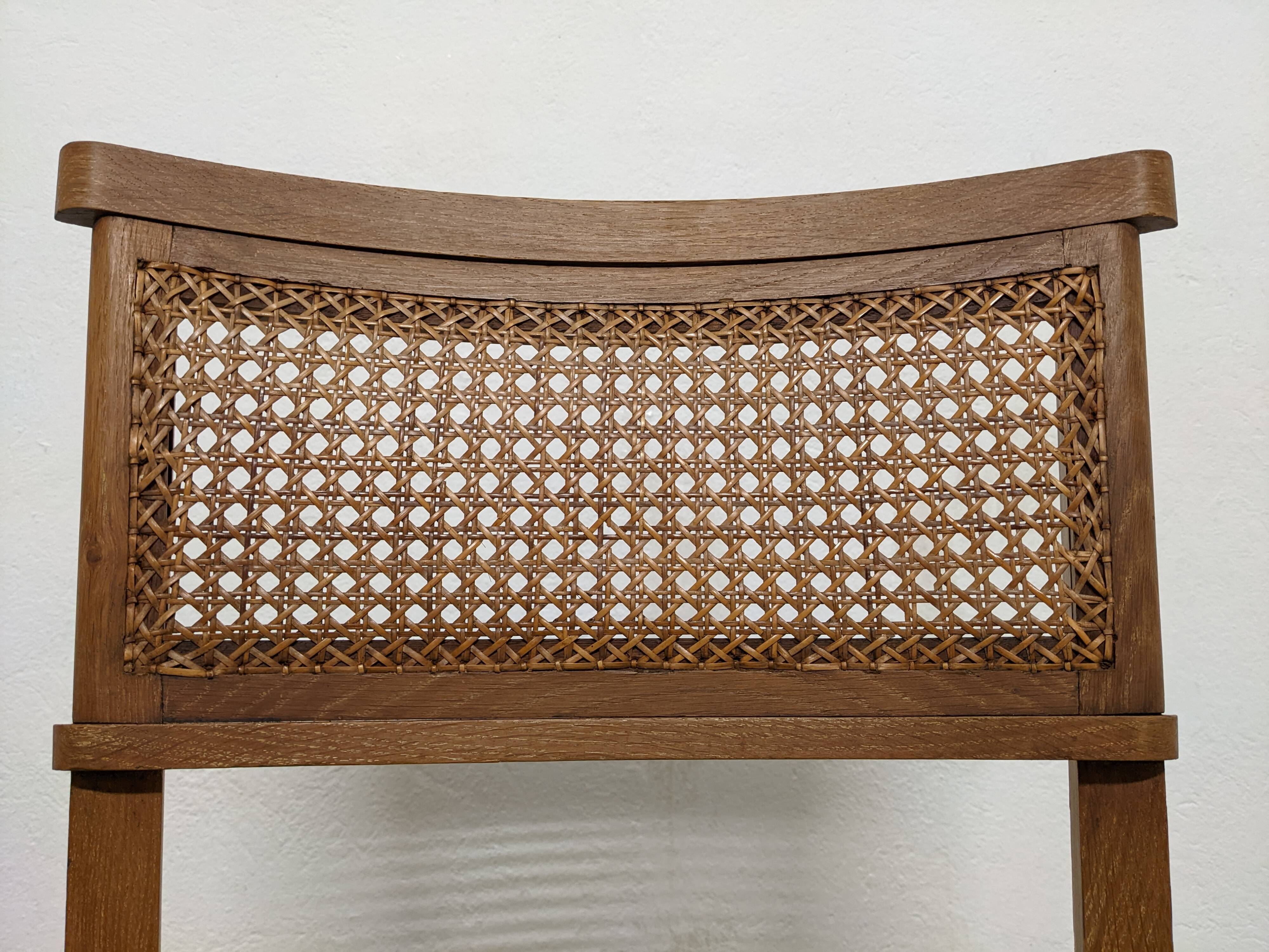 Paire de chaises cannées Art déco vers 1930