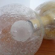 Iceglass & Brass Table Lamp from Doria Leuchten, 1960s