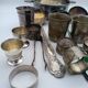 Egg cups, ladles, timpani. christofle, ercuis, sfam. silver plated.