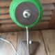 Bedside desk lamp metal green golden wood patinated dp 0823304