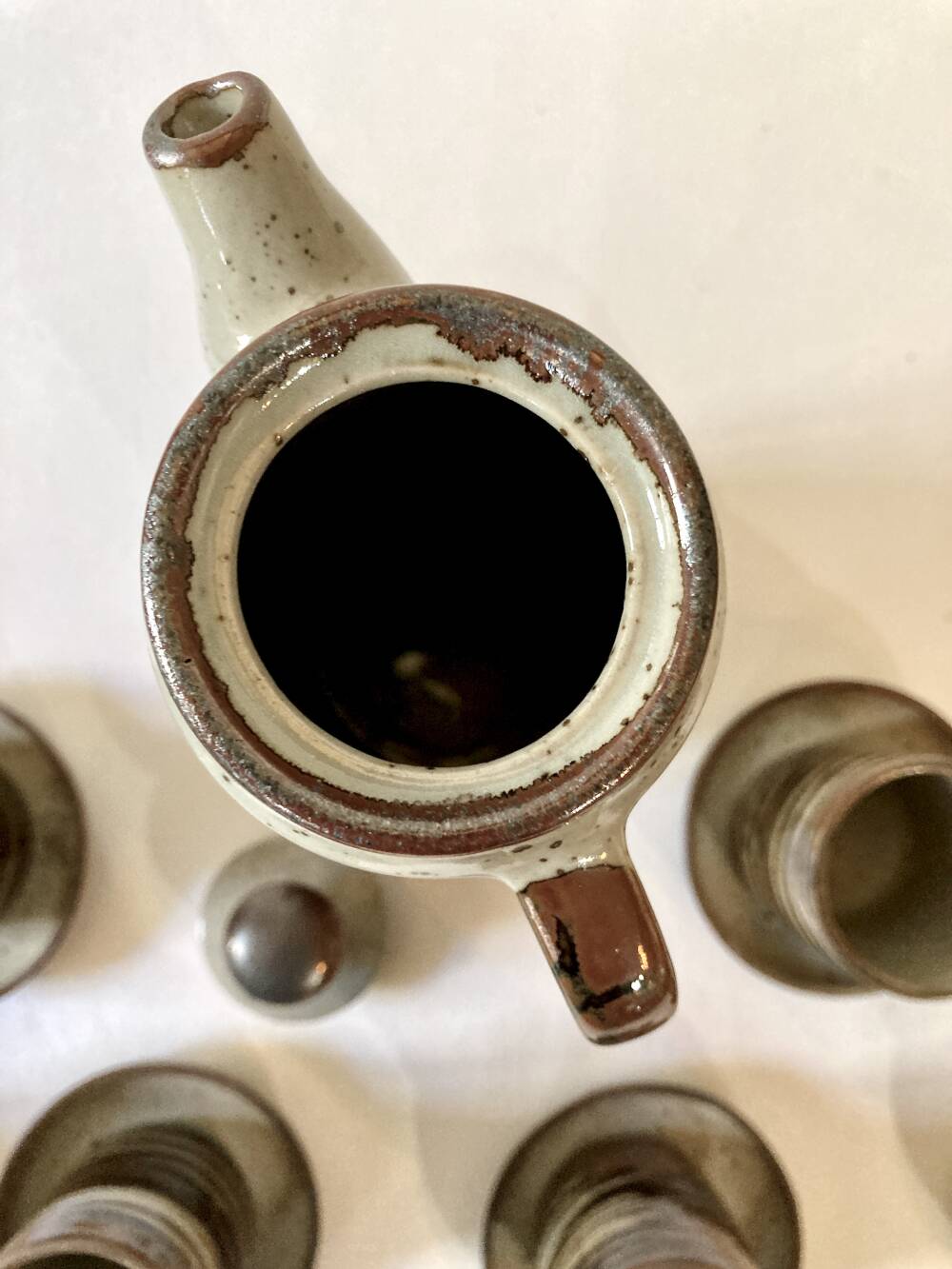 Stoneware coffee service, made in Japan.